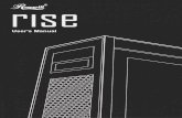 User’s Manual - Rosewill...5 © All rights reserved by Rosewill 3. CASE RISE User Manual-Place the motherboard onto stand-offs and secure with screws. Micro-ATX ATX E-ATX * Screw