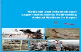 National and International Legal Instruments Addressing ......Animal Nepal is also very grateful for the continuous support of the Donkey Sanctuary UK. Shubhecha Tewari, * Author *