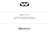 9 514 0065 041 #02 - Widexwebfiles.widex.com/WebFiles/9 514 0065 041 02.pdf · 9 The battery Battery type Th e recommended battery type for your RC3-1 re-mote control is: Lithium