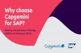 Why choose Capgemini for SAP?€¦ · of SAP specific tooling and automation, offers a trustworthy route to navigate your SAP to Cloud migration. Making the Renewable Enterprise a