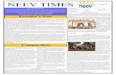 NEEV TIMES · 2018. 4. 23. · Dear Neev Community, We are on the move – in the last 2 months our kids have travelled for exploration, sports, and MUN - to Aurangabad, Dhule, Hampi,