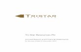 Tri-Star Resources Plctri-starresources.com/wp-content/uploads/2018/06/2015Tri...SPMP is set to commence site preparation and construction of the facility during 2016, with plant commissioning
