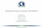 Going from Static to Dynamic CGE Models › sites › default › files › ...Oct 03, 2014  · Recursive Dynamic CGE – Myopic agents – Model is solved period after period sequentially