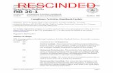 RESCINDED Regulatory Bulletin 36-1 is no longer needed. Any … · 2014. 2. 28. · Regulatory Bulletin 36-1 is no longer needed. Any attachments to this document are rescinded only