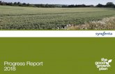 Progress Report 2018 · 2019. 12. 3. · Syngenta The Good Growth Plan Progress Report 2018 05 Overview Make crops more efficient Rescue more farmland Help biodiversity fiourish Empower
