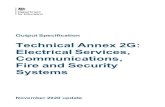 Technical Annex 2G: Electrical Services, Communications, Fire … · 2020. 11. 27. · Output Specification. Technical Annex 2G: Electrical Services, Communications, Fire and Security