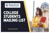 College Student Mailing List