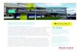 Fource Automotive Source - Ricoh · 2021. 1. 15. · Fource Automotive Source Marketingcommunicatie stroomlijnen met ﬂ exibel beheersysteem 730. Geen ‘off the shelf’ softwarepakket