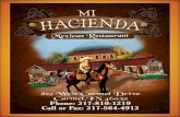 Mi Hacienda Mexican Restaurant SPEEDY GONZALES- 5.99 One taco, one enchilada and rice or beans Speeial