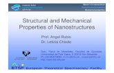 Structural and Mechanical Properties of Nanostructuresnano-bio.ehu.es/files/Mechanical Properties of... · 2014. 2. 9. · Properties of Nanostructures Prof. Angel Rubio Dr. Letizia