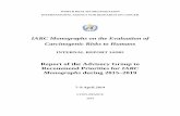 IARC Monographs on the Evaluation of Carcinogenic Risks to … · 2018. 8. 20. · WORLD HEALTH ORGANIZATION . INTERNATIONAL AGENCY FOR RESEARCH ON CANCER . IARC Monographs on the