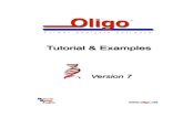 oligo 7 tutorial - OLIGO Primer Analysis Software · 2014. 3. 22. · Oligo and start it again at later time, when youʼd receive the Access Code. Click the “OK” button to exit.