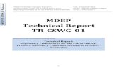 01 CSWG MDEP Technical Report TR-CSWG-01 · 2013. 9. 16. · 01 Technical MDEP Technical Report TR-CSWG-01 Related to: Codes and Standards Working Group Technical Report: Regulatory