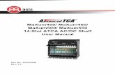 MaXum450/ MaXum460/ MaXum500/ MaXum550 14-Slot ATCA AC/DC Shelf User Manual · 2017. 8. 7. · MaXum450/460/500/550 14-Slot ATCA AC/DC Shelf 6 User Manual version 1.5 Tags and Their