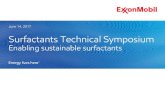 Surfactants Technical Symposium Enabling sustainable .../media/chemical...Our Commitment to Sustainability 2 ExxonMobil is committed to addressing the challenge of sustainable development
