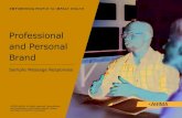 Professional and Personal Brand - ahima.org€¦ · PEC Toolkit Professional and Personal Brand Template: As a Health Information Professional, I draw on a comprehensive understanding