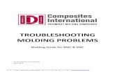 TROUBLESHOOTING MOLDING PROBLEMS · Ejector cracks are small, visible surface cracks on the cavity side surface of the molded part. These are often found on the opposite side of the
