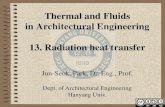 Thermal and Fluids in Architectural Engineering 13. Radiation heat …contents.kocw.net/KOCW/document/2014/hanyang/parkjunseok... · 2016. 9. 9. · 13.2 Fundamental Law of Radiation