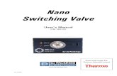 Nano Switching Valve User's Manual - Thermo Fisher Scientifictools.thermofisher.com/content/sfs/manuals/64675-M1700R0... · 2016. 2. 17. · User’s Manual Nano Switching Valve M1700R0
