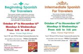 Horner High »chooJ · 2017. 9. 7. · USBORNE INTERNET-LINKED SPANISH FOR BEGINNERS co Intermediate Spanish For Travelers October 4th to November 15 th Mondays & Wednesdays From