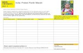 India: Protect Pavitri Manjhi - Write for Rights · 2018. 11. 13. · Pavitri Manjhi experiences ongoing harassment for her advocacy work on land rights for the Adivasis. Police have