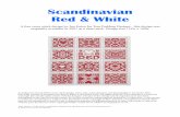 Scandinavian Red & White › files › scandinavian-red-white-1.pdf · diagonal stitch of the cross which slants from top left to bottom right. Complete the cross by stitching the
