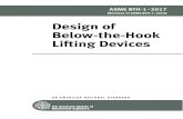 Design of Below-the-Hook Lifting Devices BTH-1 (2017).pdfAll editions of ASME B30.20 have included structural design criteria oriented toward the industrial manufacturing community