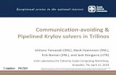 Communication-avoiding & Pipelined Krylovsolvers in Trilinosicl.utk.edu/jlesc9/files/PTM1.3/jlesc9_yamazaki.pdfSandia National Laboratories is a multimissionlaboratory managed and