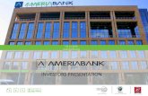 INVESTORS PRESENTATION - Ameriabank · 2016. 4. 22. · Jetro Tull etc. scholarships to gifted children with exceptional academic performance to study at international UWC Dilijan