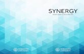 SYNERGY - WordPress.com · 2020. 8. 25. · Synergy as, “the sum of its parts is greater than the whole.” For many student leaders, this easily translates to everyone in an organization