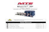 MTE Matrix AP Filter Technical Reference Manual › wp-content › uploads › MAP-TRM-E_Web.pdfForm: MAP-TRM-E June 2020 Rev 024 4 : Enclosures MTE enclosures are designed to provide