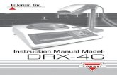 Instruction Manual Model: DRX-4C · The DRX-4C is an excellent tool for compounding and recipe making. The compounding feature will help you in adding up all of your ingredients as