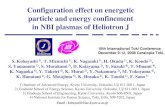 Configuration effect on energetic particle and energy ... · Probe Langmuir Probe & Thermocouple Magnetic Probe molybdenum oxygen-free cupper cooling tube co-going flux counter-going
