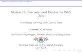 Module 17: Computational Pipeline for WGS Data ......Module 17: Computational Pipeline for WGS Data IBD Sharing Probabilities and Kinship coe cients I IBD sharing probabilities and