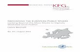 Grounding the European Public Sphere - Freie Universitätuserpage.fu-berlin.de/kfgeu/kfgwp/wpseries/WorkingPaperK... · 2012. 9. 11. · Grounding the European Public Sphere | 3 Grounding