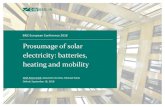 BIEE European Conference 2018 - DIW · 2020. 10. 19. · BIEE European Conference 2018. Prosumage of solar electricity: batteries, heating and mobility. Wolf-Peter Schill, Alexander
