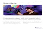 Tektronix: Application Note > Timing and Synchronization ... · The Tektronix TG700 is a multi-format test signal and sync pulse generator platform that can be configured with a variety