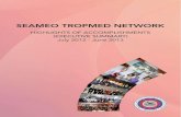 SEAMEO TROPMED Network...The Southeast Asian Journal of Tropical Medicine and Public Health is the official publication of the Network. Six issues of the journal were published for