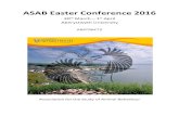 ASAB Easter Conference 2016 - Aberystwyth University · 2018. 10. 22. · ASAB Easter Conference 2016 30 th March – 1st April Aberystwyth University ABSTRACTS Association for the