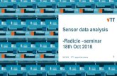 Sensor data analysis -18th data... · 2018. 12. 13. · Sensor data characteristics Non-stationary and stochastic even within short time-frames •long periods of apparent trends