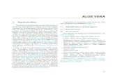 ALOE VERA - IARC Monographs on the Identification of … · 2018. 6. 28. · Aloe vera 41 rheological properties, a decrease in the content and composition of polysaccharides, and