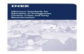 INEE - PreventionWebINEE member organisations. These global minimum standards are presented in this handbook,which is the result of a broad and consultative process to develop minimum