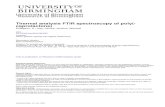 Thermal analysis FTIR spectroscopy of poly (ϵ-caprolactone), · 2018. 11. 29. · Thermal analysis FTIR spectroscopy of poly (ε-caprolactone), K. Phillipson. J.N. Hay* and M. J.