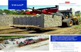 T-WALL - Reinforced Earth · T-WALL® T-WALL® is a gravity retaining wall system, consisting of modular precast concrete units and select backfi ll. The system is a simple proven