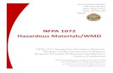 NFPA 1072 Hazardous Materials/WMD - Oregon › dpsst › FirePrograms › Fire...(50) “NFPA Hazardous Materials Operations” means a person who responds to hazardous materials or