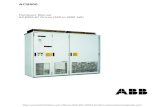 ABB ACS800-07 Drives (500kW to 2800kW) Hardware Manual · 2018. 11. 14. · ACS800 Single Drive Manuals HARDWARE MANUALS (appropriate manual is included in the delivery) ACS800-01/U1