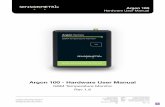 Argon 100 - Hardware User Manual · 2015. 8. 29. · Argon 100 Hardware User Manual Rev 1.2 Setup Insert SIM Card With the Argon RS232 sensor pointing down insert the SIM card this