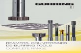 REAMERS, COUNTERSINKS DE-BURRING TOOLS€¦ · Grade of roughness according to DIN ISO 1302 Example 1: Ra in Rz When comparing the average roughness index Ra = 0.4 μm to the average
