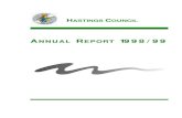 Annual Report 1998/1999 - Port Macquarie-Hastings Council · 2015. 3. 13. · David Mayne Jim Pearson Jenni Steele Bob Woodlands. HASTINGS COUNCIL Annual Report 1998/99 COUNCIL MAYOR