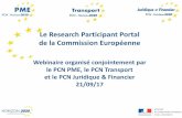 Le Research Participant Portal de la Commission Européenne...Etape 1 : se rendre sur la page d’ins ription EAS et y renseigner le nom d’utilisateur, prénom, nom et adresse mail